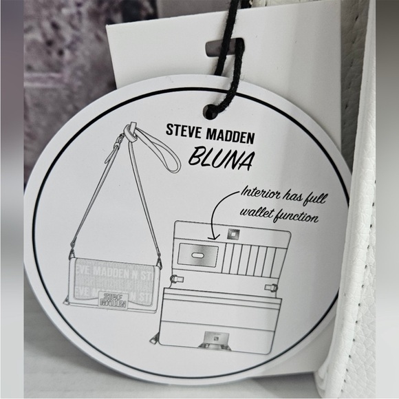 Steve Madden White Floral Crossbody with Multicolor Bloom Print NWT - Picture 10 of 10